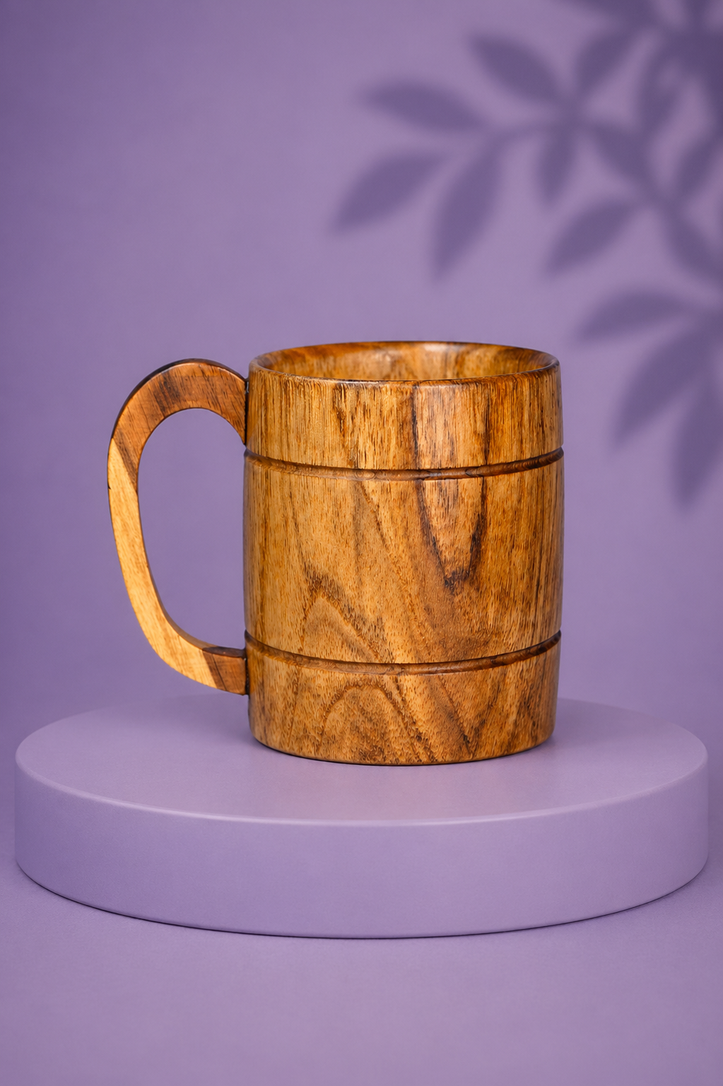Wooden Coffee Mug Set – 400 ml (Set of 2)