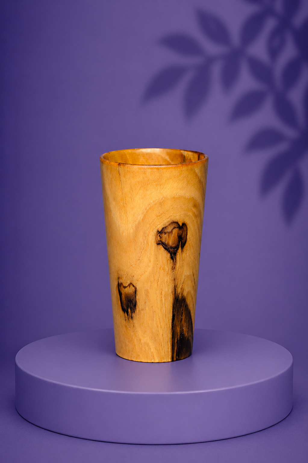 Wooden Glass Set – 420 ml (Set of 6)
