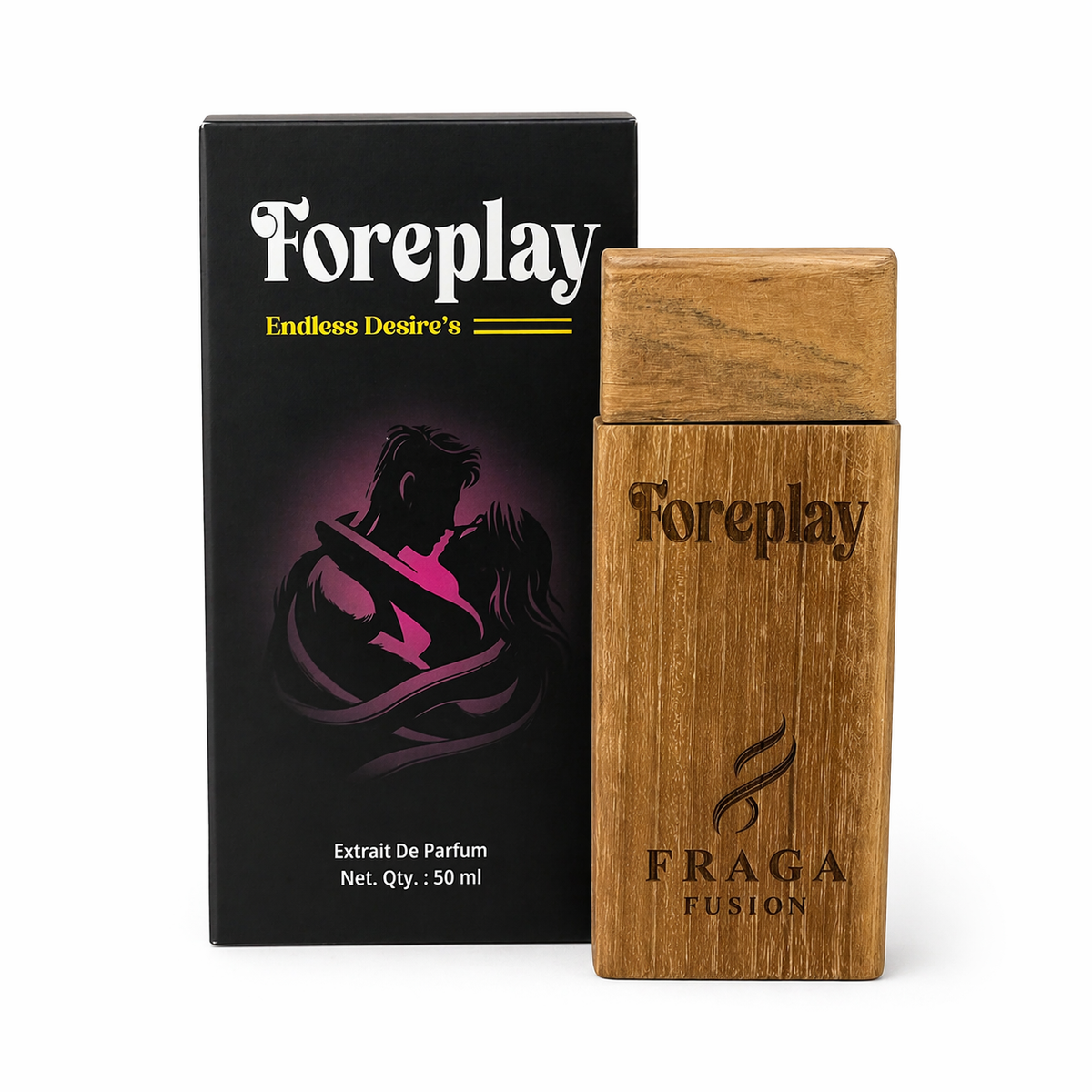 Fraga Fusion FOREPLAY Extrait De Parfum | Luxury Romantic Perfume | Sweet Orange, Vanilla & Tonka Bean | 50ml