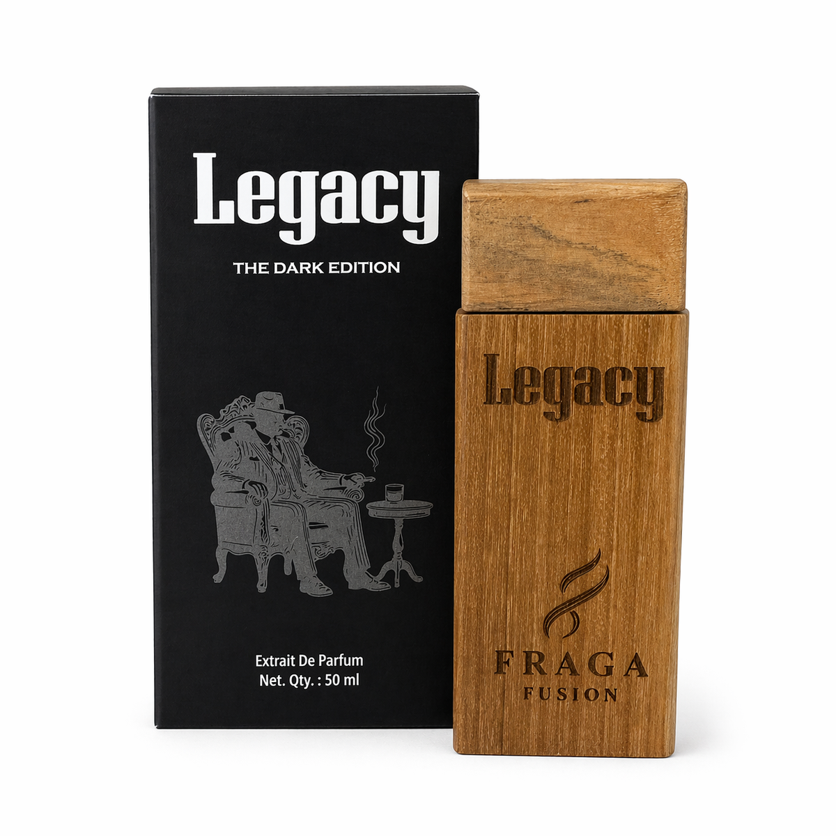 Fraga Fusion LEGACY Extrait De Parfum for Men | Luxury Oud, Tobacco & Vanilla Perfume | 50ml