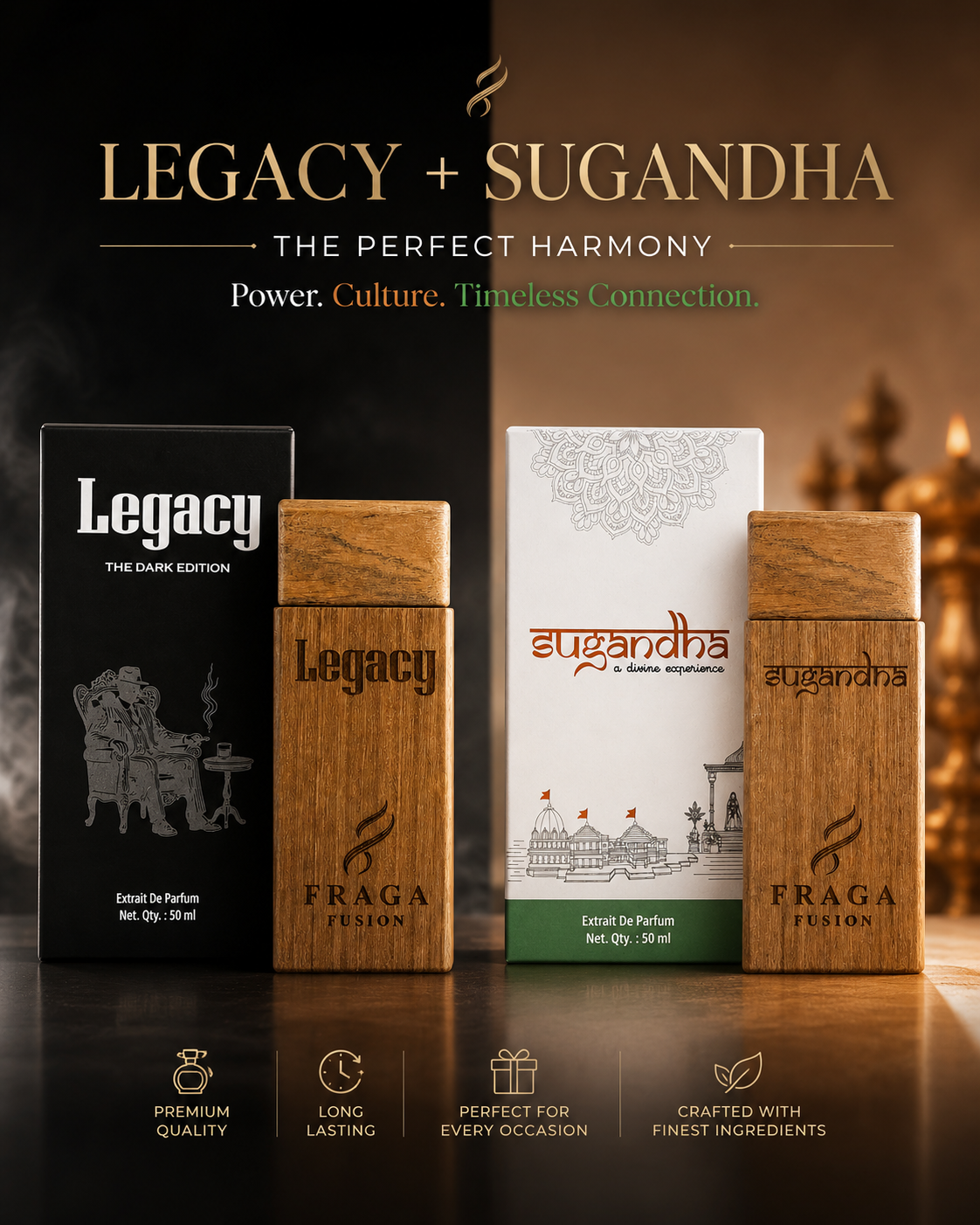 LEGACY AND SUGANDHA - 50 ML LUXURY COMBO