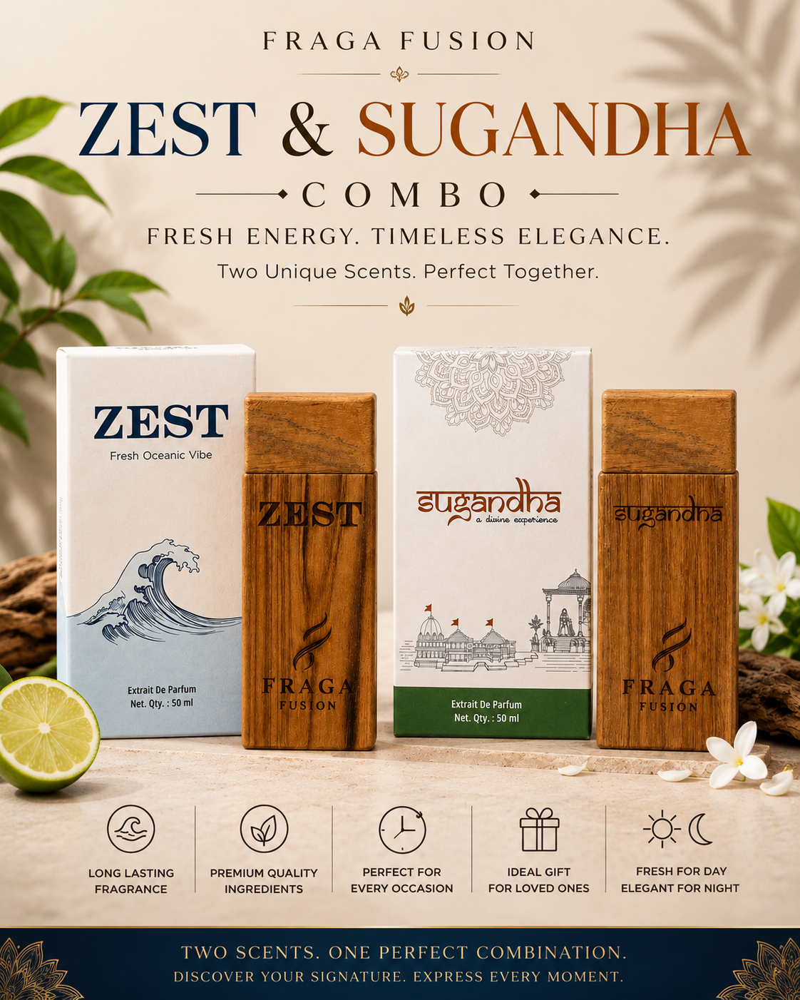 ZEST & SUGANDHA - 50 ML LUXURY COMBO