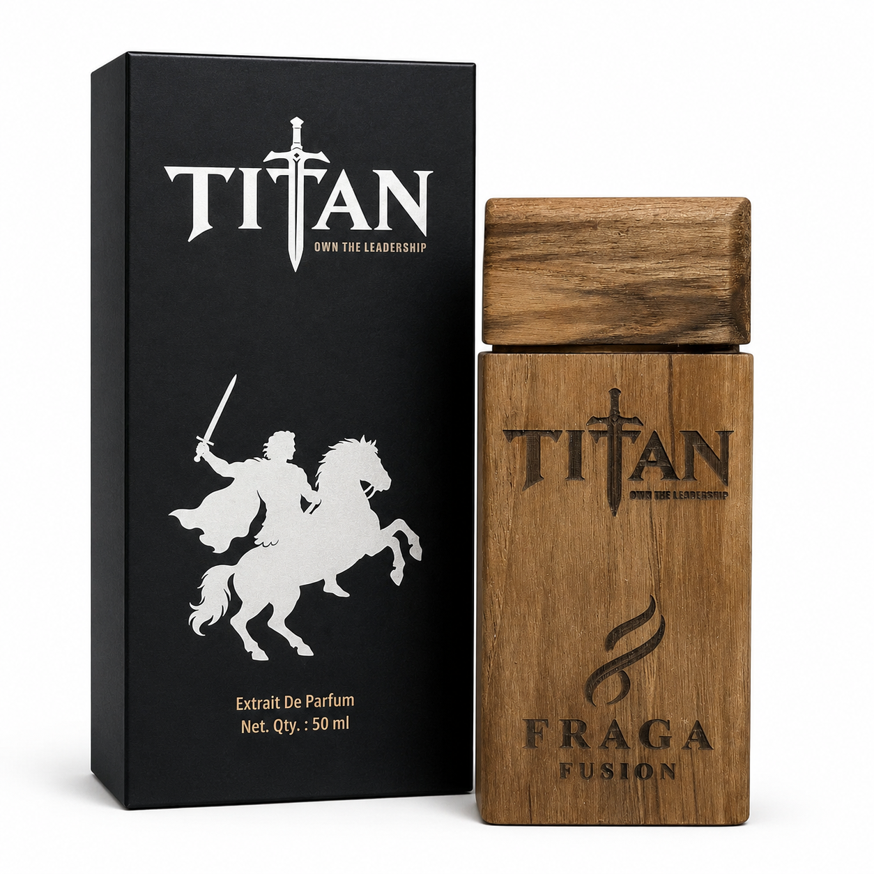Fraga Fusion TITAN Extrait De Parfum for Men | Luxury Woody Oud Perfume | Sandalwood, Cedarwood & Neroli | 50ml by Fraga Fusion