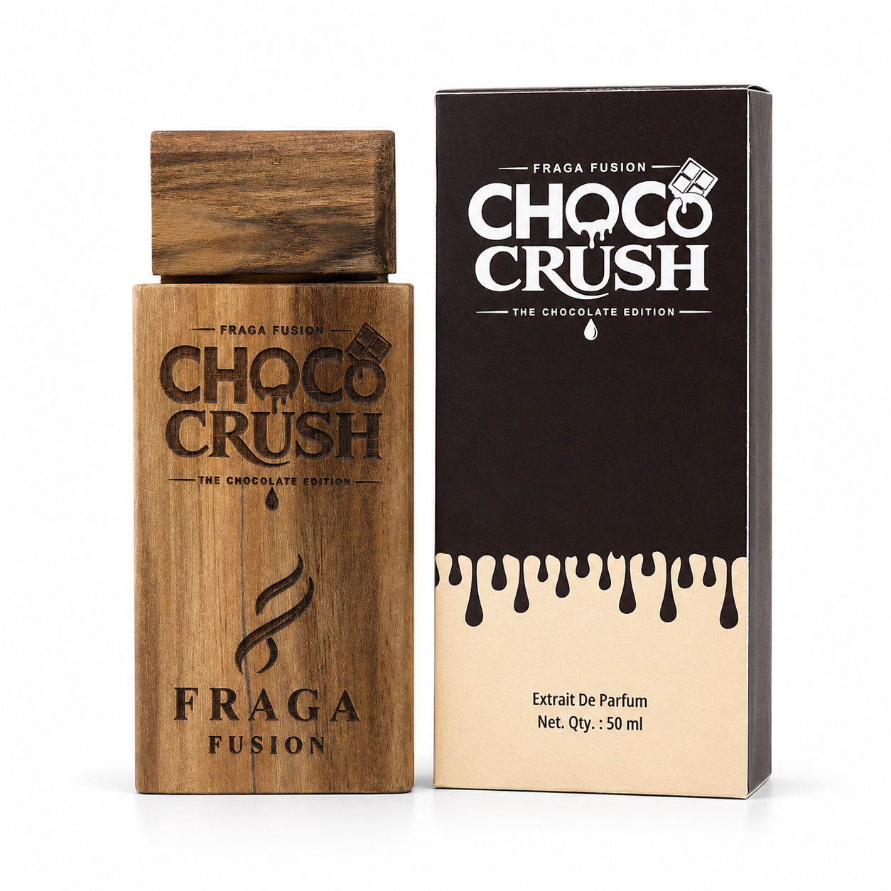 Fraga Fusion CHOCO CRUSH Extrait De Parfum | Luxury Gourmand Perfume | Chocolate, Vanilla & Tonka Bean | 50ml by Fraga Fusion