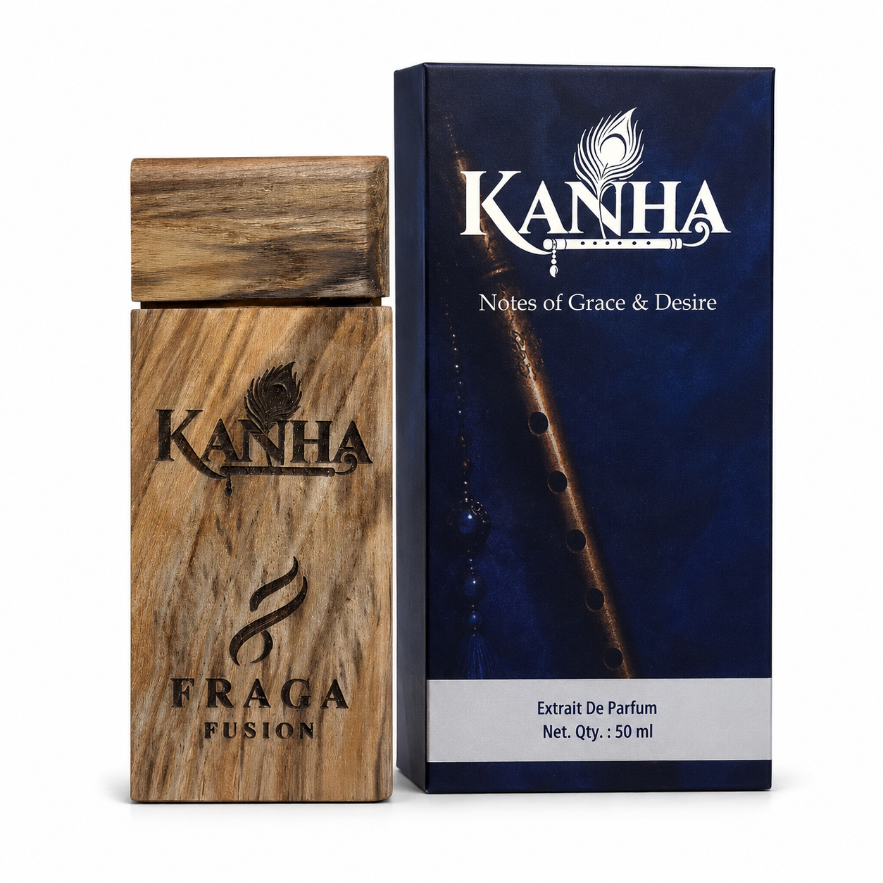 Fraga Fusion KANHA Extrait De Parfum | Luxury Floral Traditional Perfume | Sandalwood, Mogra & Saffron | 50ml by Fraga Fusion