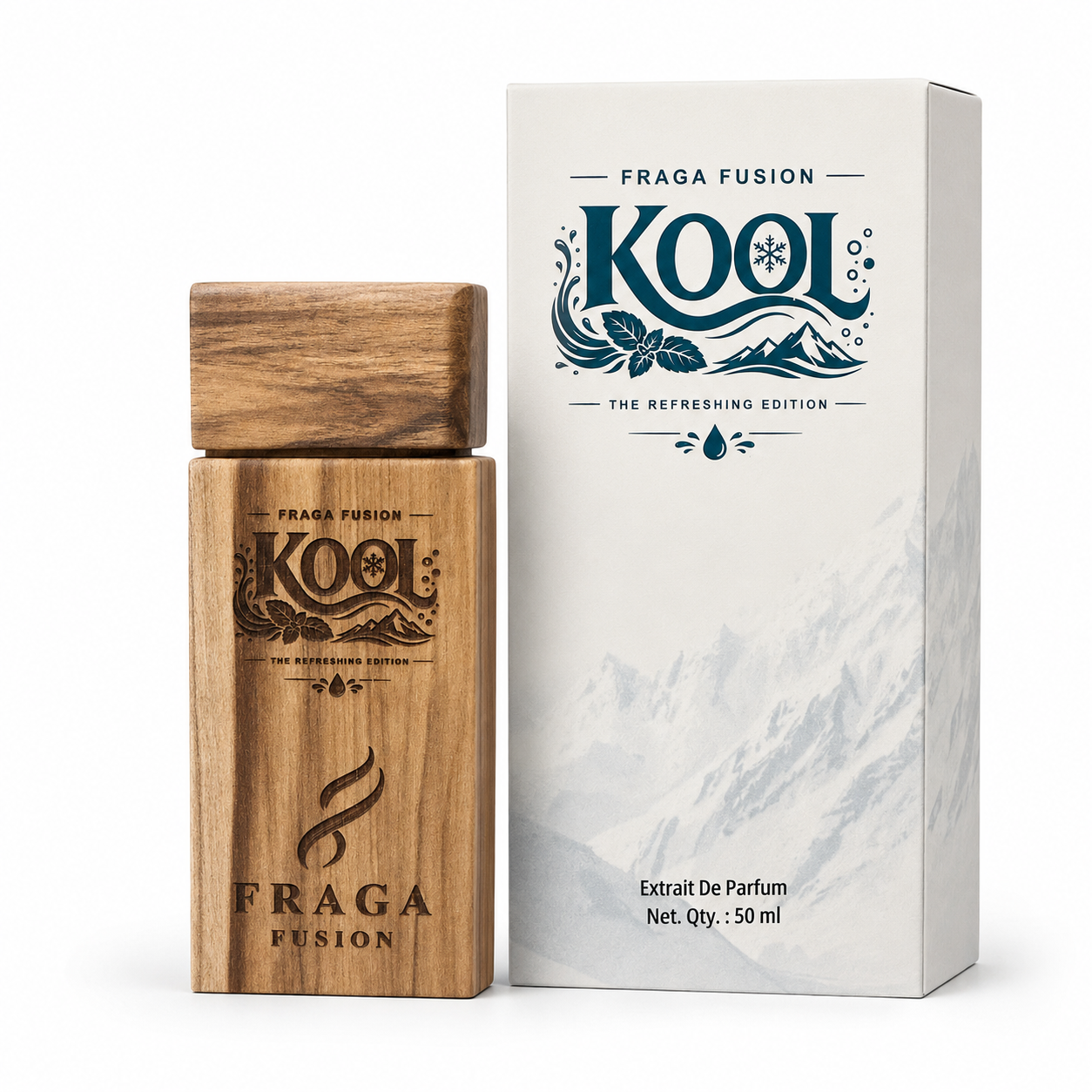 Fraga Fusion KOOL Extrait De Parfum | Luxury Fresh Aquatic Perfume | Neroli & Woody Notes | 50ml by Fraga Fusion