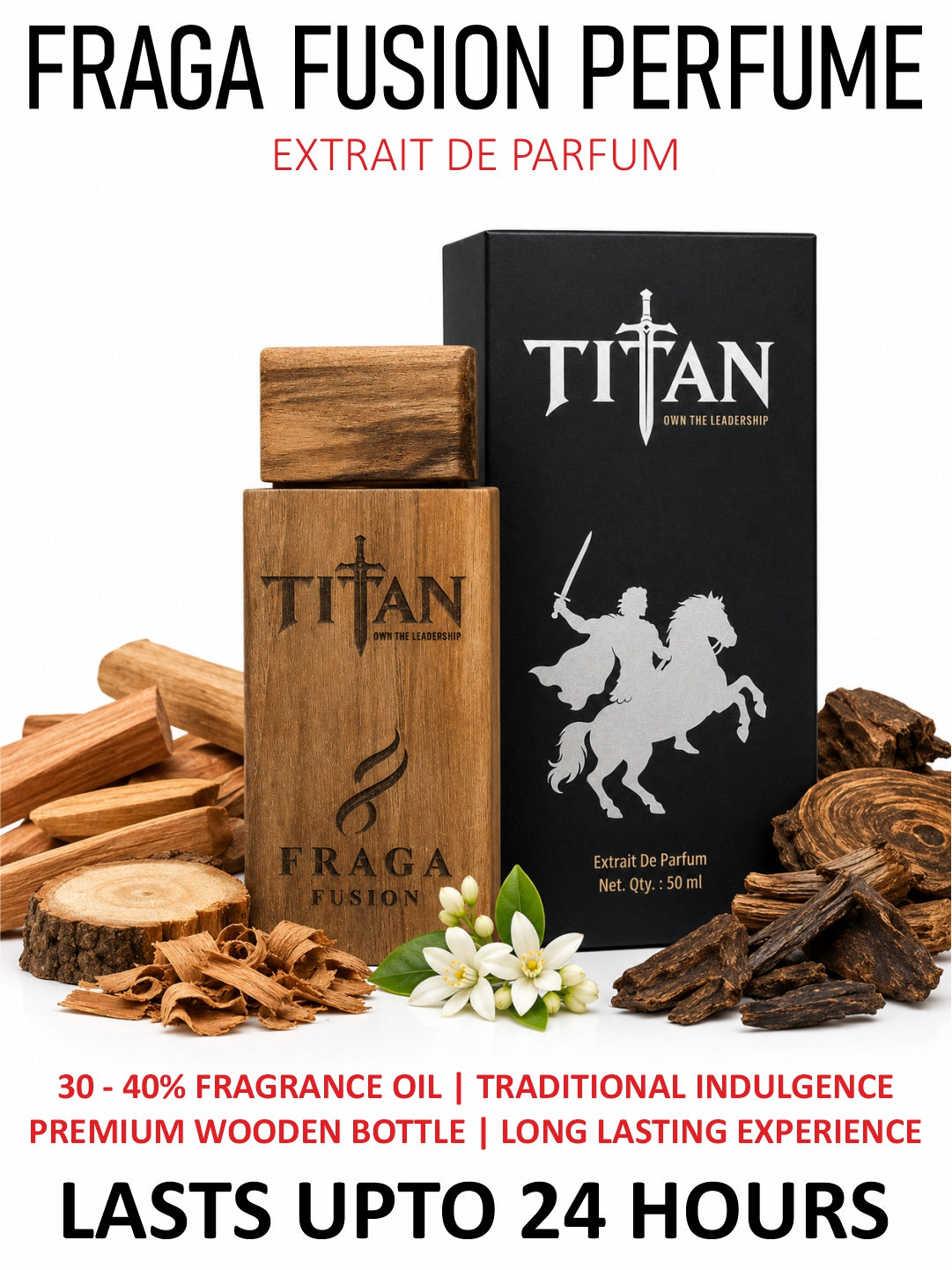 Fraga Fusion LEGACY Extrait De Parfum for Men | Luxury Oud, Tobacco & Vanilla Perfume | 50ml