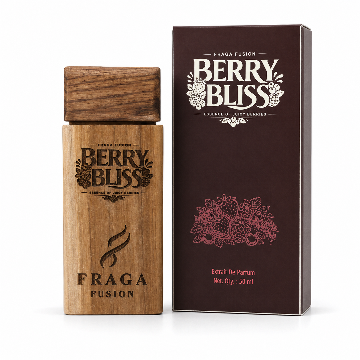 Fraga Fusion BERRY BLISS Extrait De Parfum | Luxury Fruity Perfume | Wild Berries, Strawberry & Raspberry | 50ml by Fraga Fusion