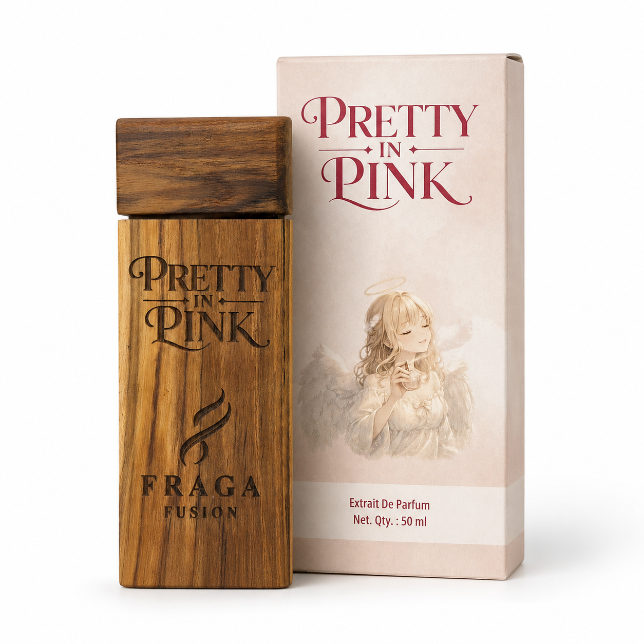 Fraga Fusion PRETTY IN PINK Extrait De Parfum for Women | Soft Floral Luxury Perfume | Pink Lotus & White Musk | 50ml by Fraga Fusion